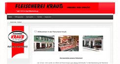 Desktop Screenshot of fleischerei-krauss.de